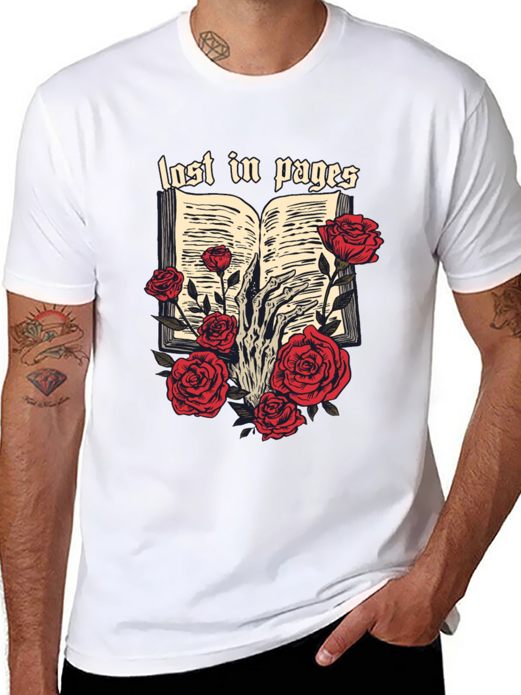 Lost in Pages Graphic Tee - Book Lovers T-Shirt