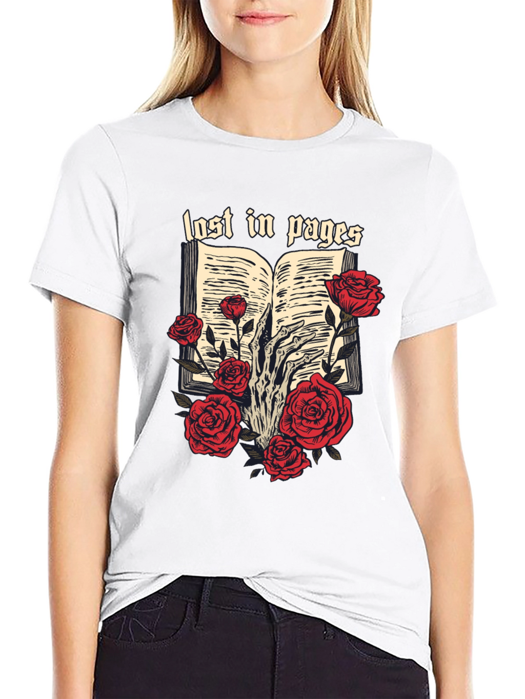 Lost in Pages Graphic Tee - Book Lovers T-Shirt