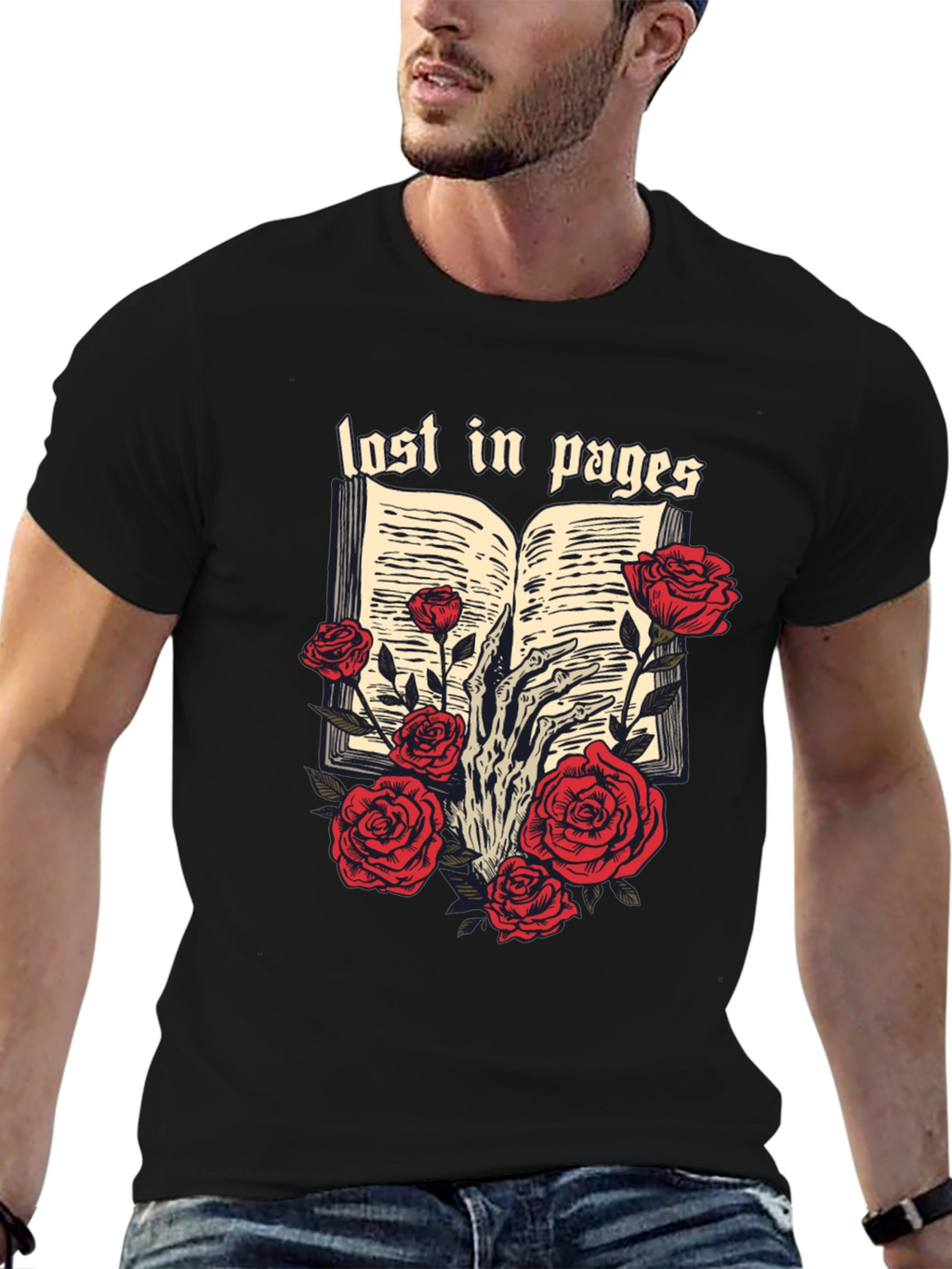Lost in Pages Graphic Tee - Book Lovers T-Shirt