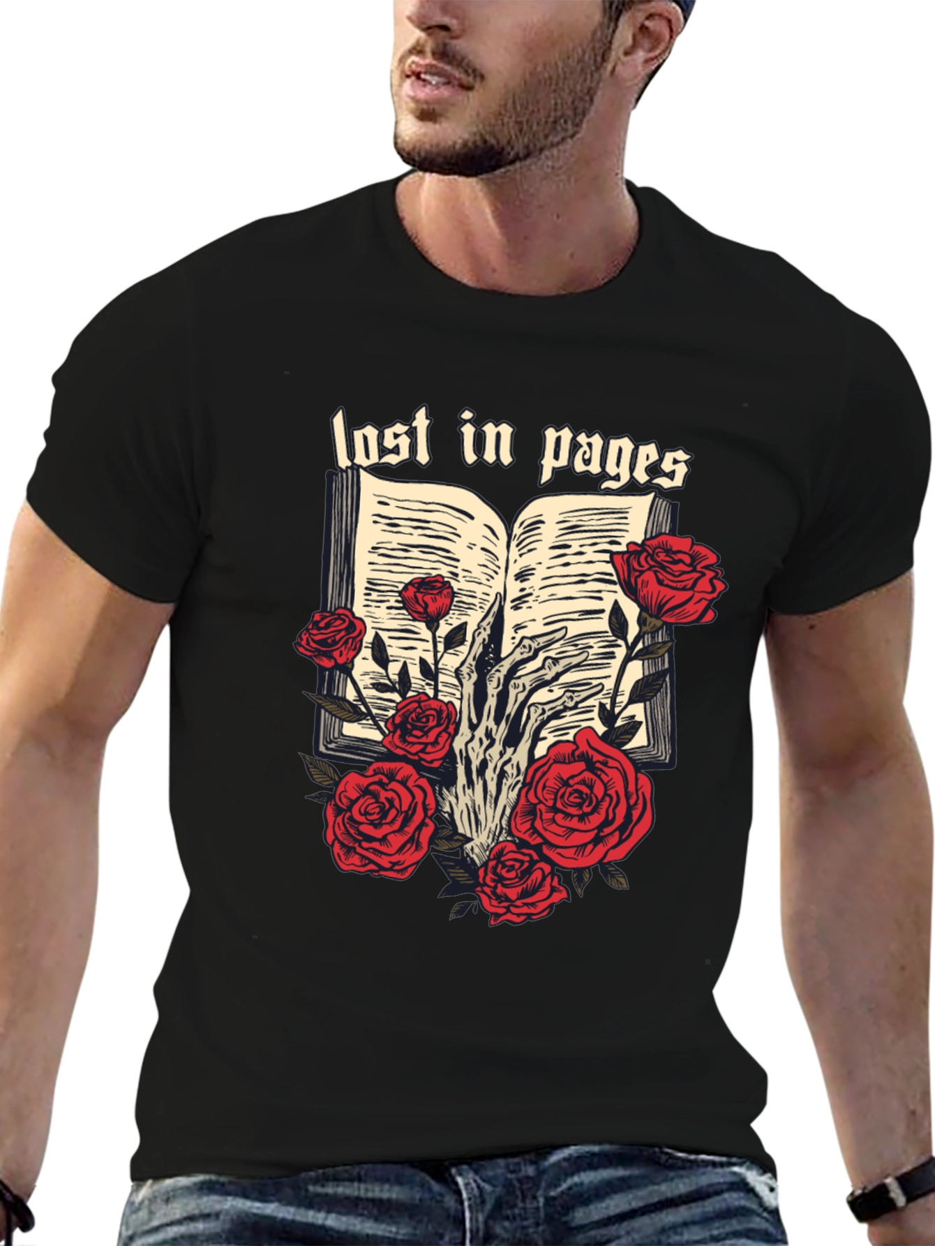 Lost in Pages Graphic Tee - Book Lovers T-Shirt