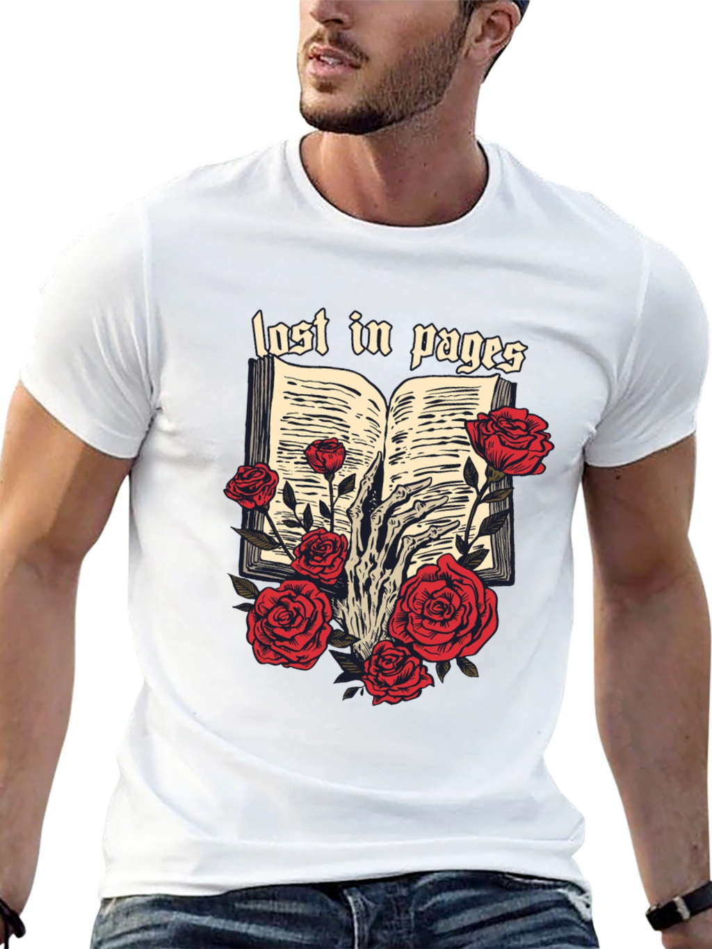 Lost in Pages Graphic Tee - Book Lovers T-Shirt