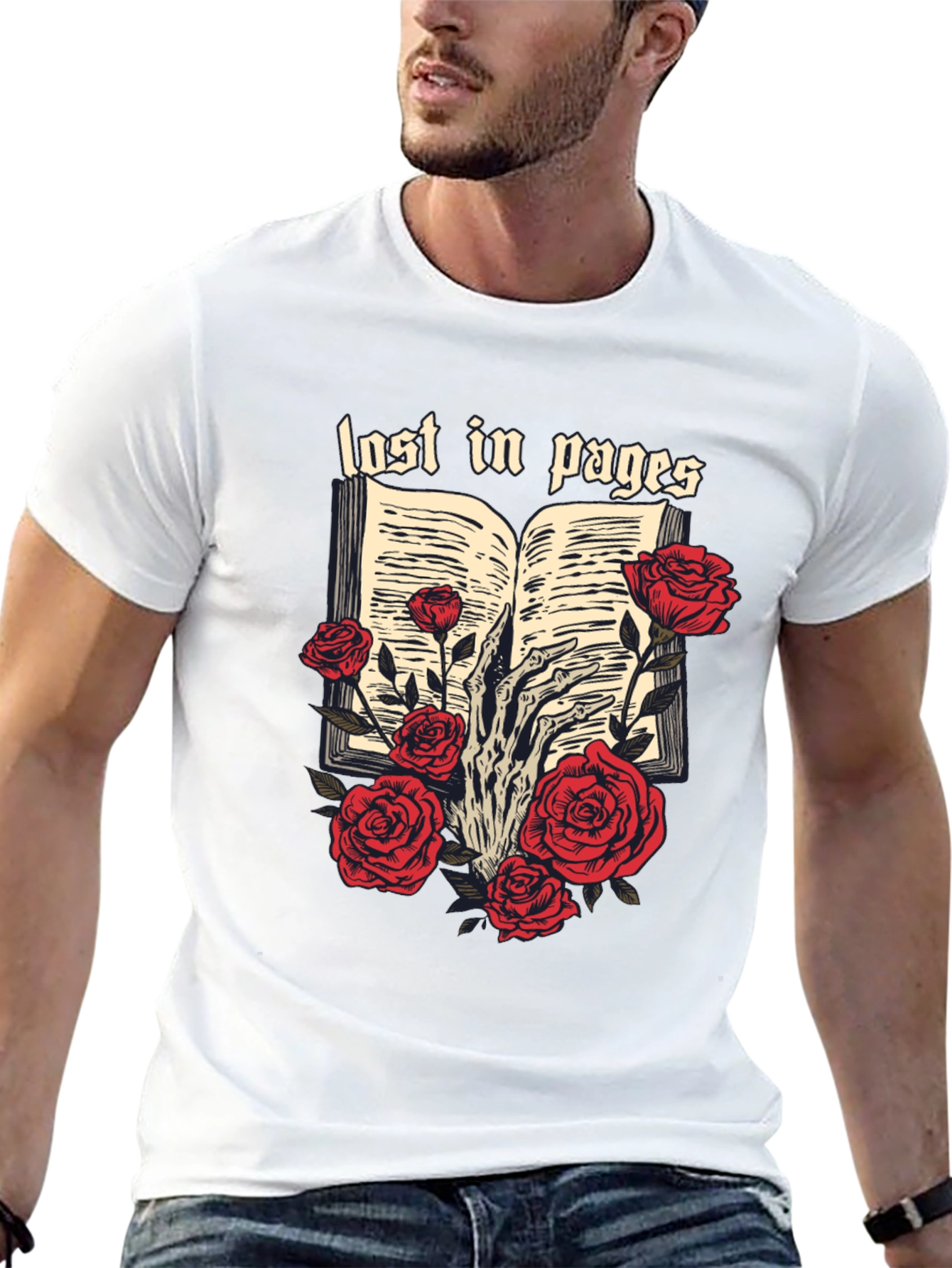 Lost in Pages Graphic Tee - Book Lovers T-Shirt