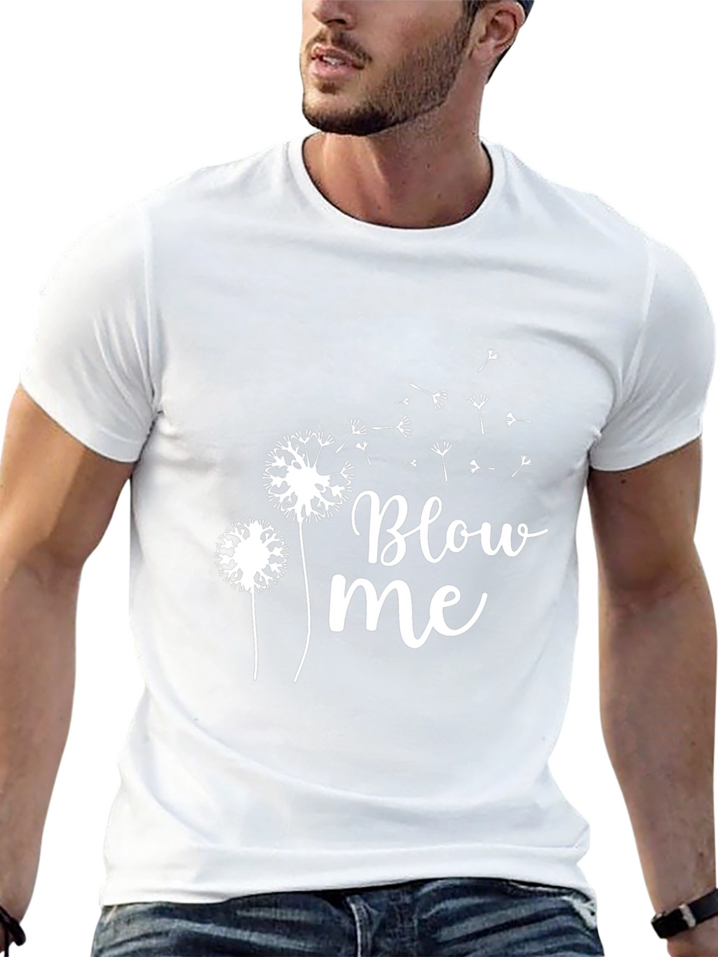 Blow Me Dandelion Graphic T-Shirt