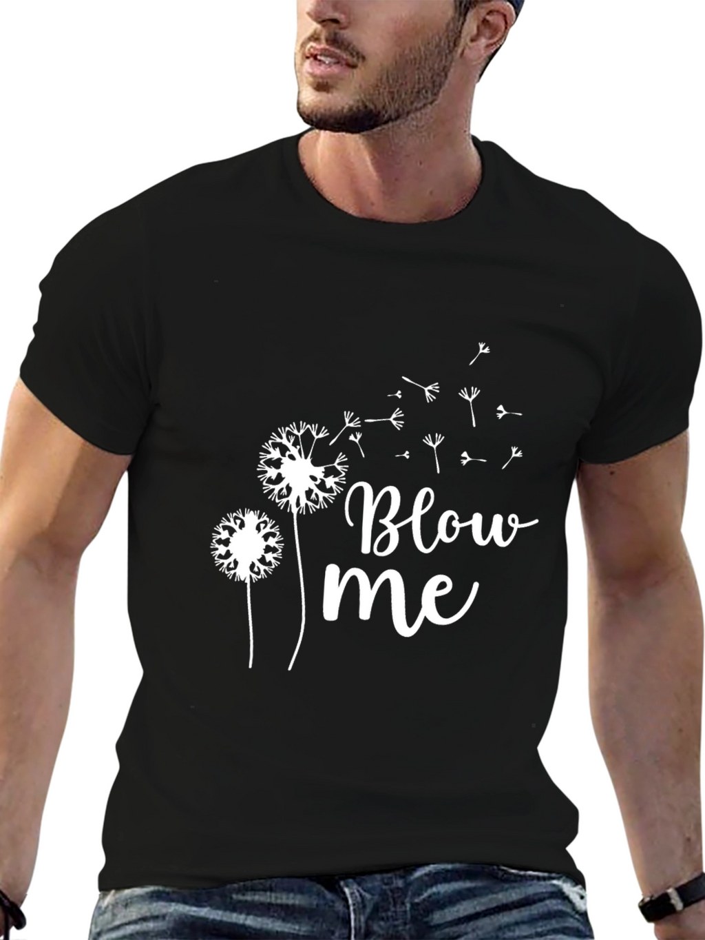 Blow Me Dandelion Graphic T-Shirt