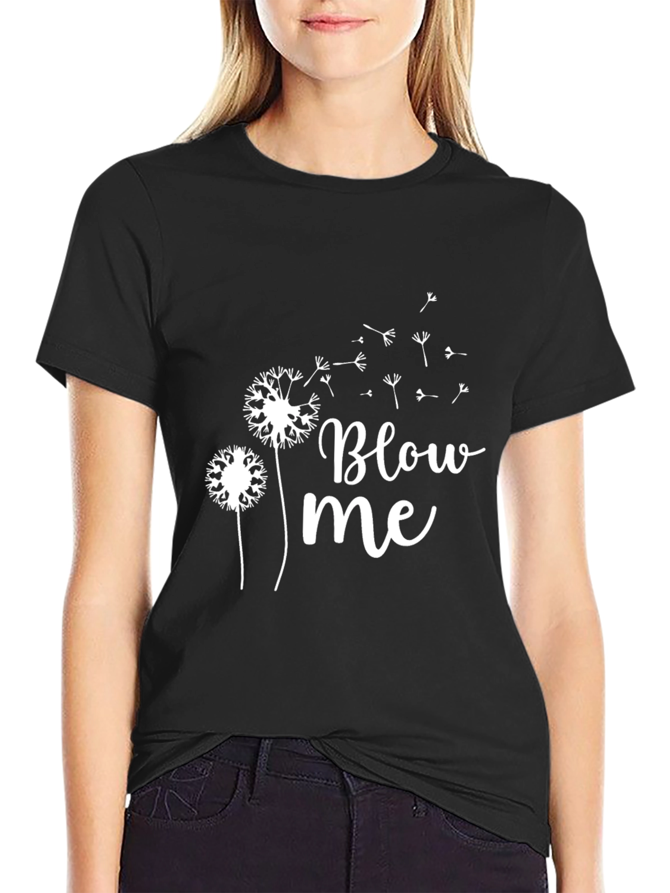 Blow Me Dandelion Graphic T-Shirt