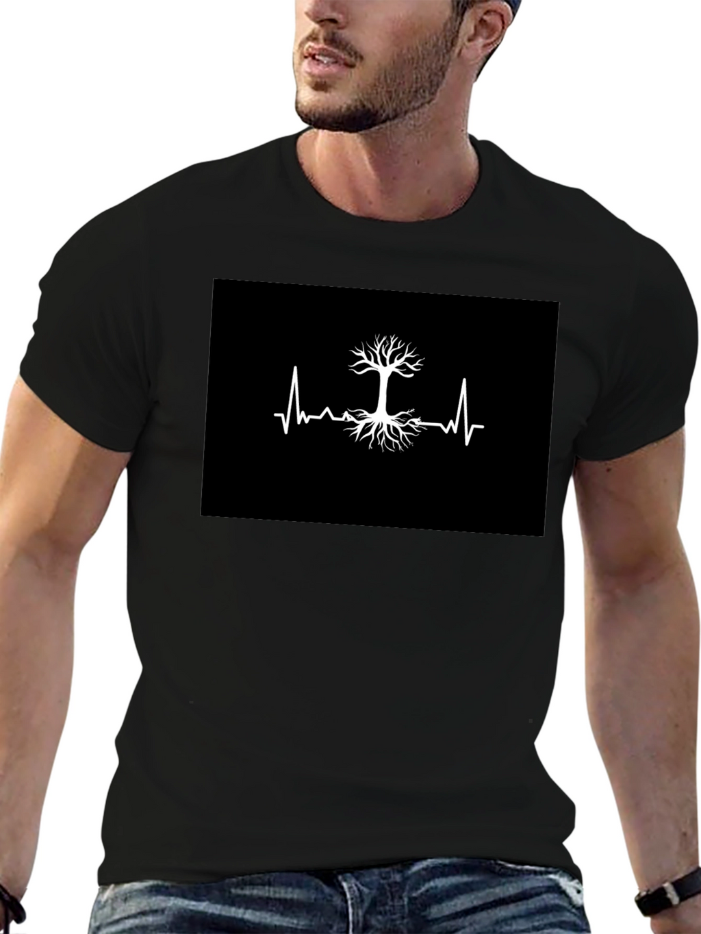 Tree of Life Heartbeat Graphic T-Shirt