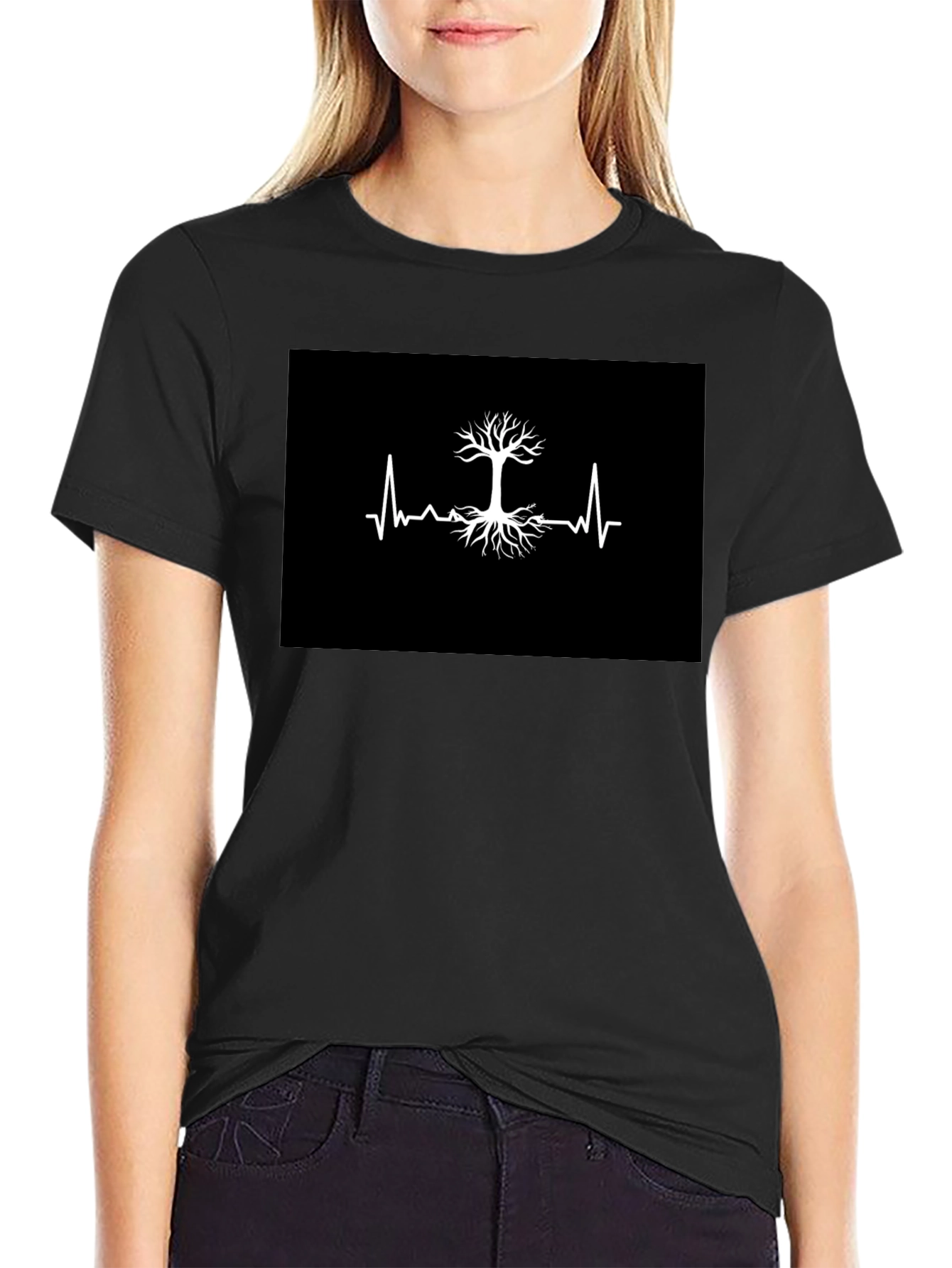 Tree of Life Heartbeat Graphic T-Shirt