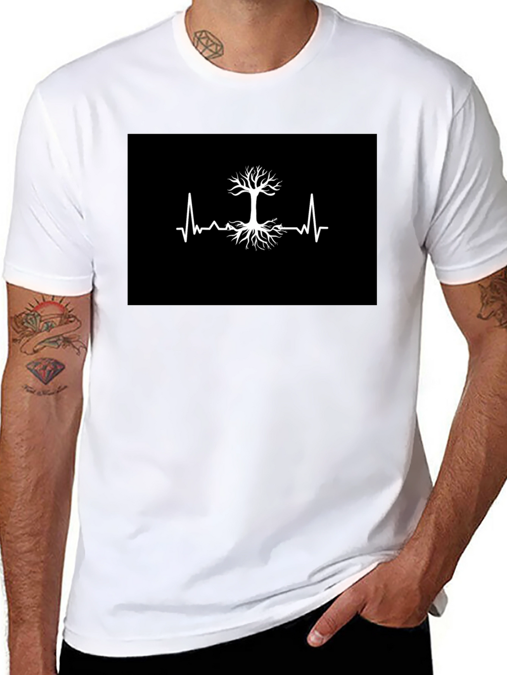 Tree of Life Heartbeat Graphic T-Shirt