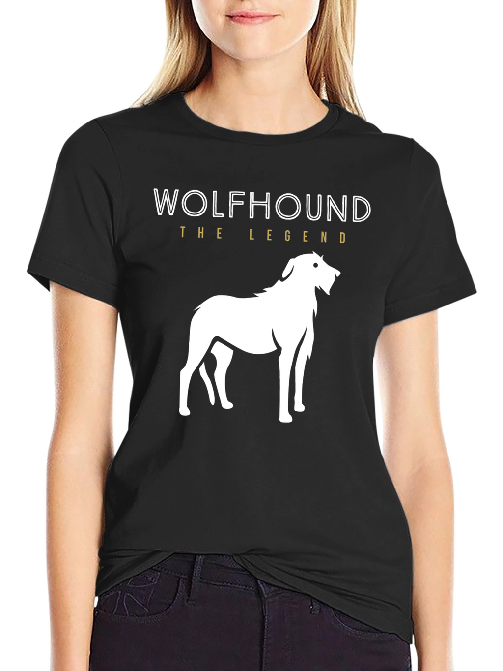 Wolfhound Dog Breed Graphic T-Shirt - The Legend
