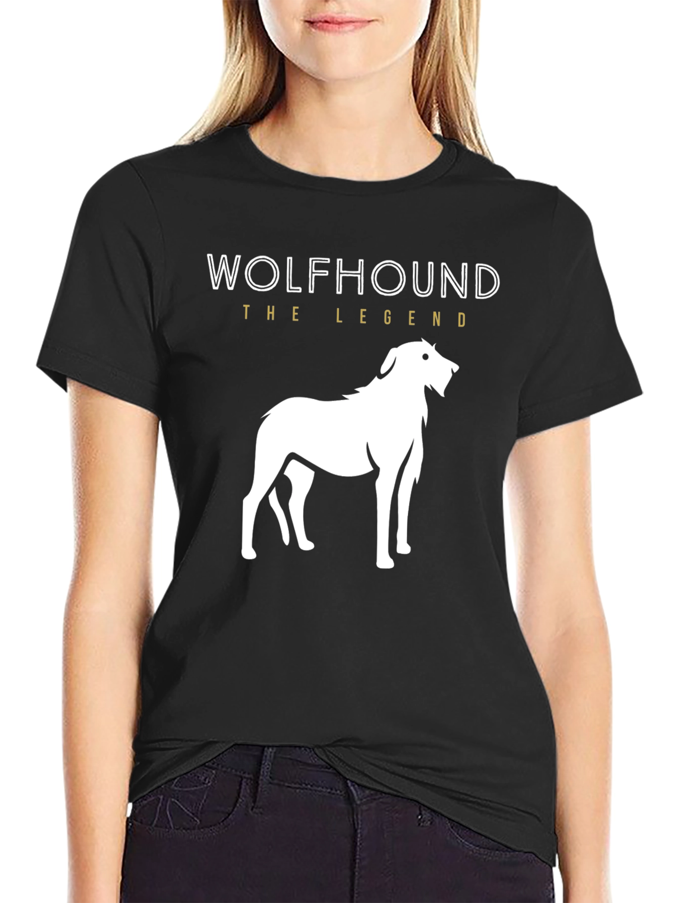 Wolfhound Dog Breed Graphic T-Shirt - The Legend