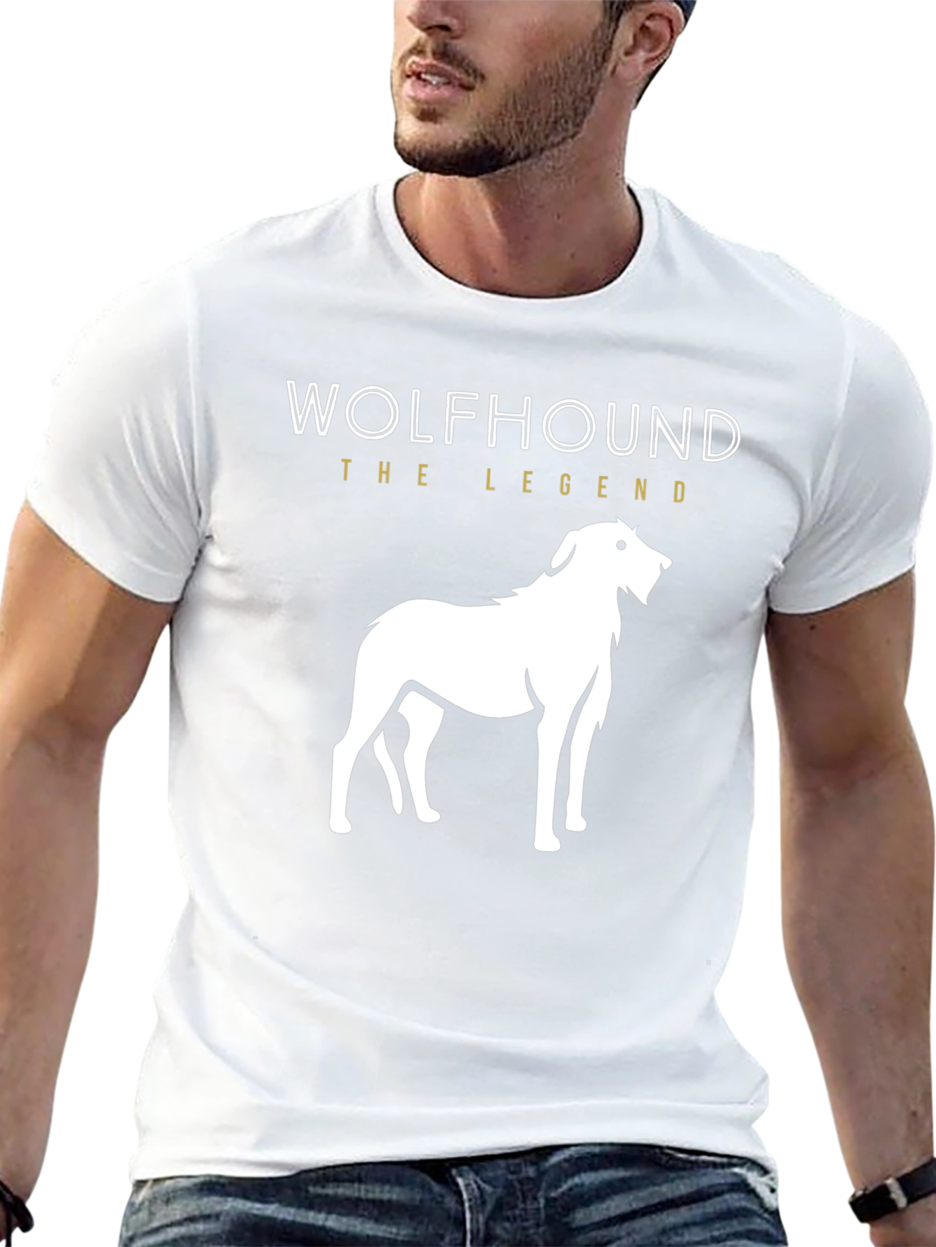Wolfhound Dog Breed Graphic T-Shirt - The Legend