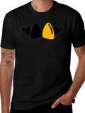 Bold Cartoon Character T-Shirt - Black