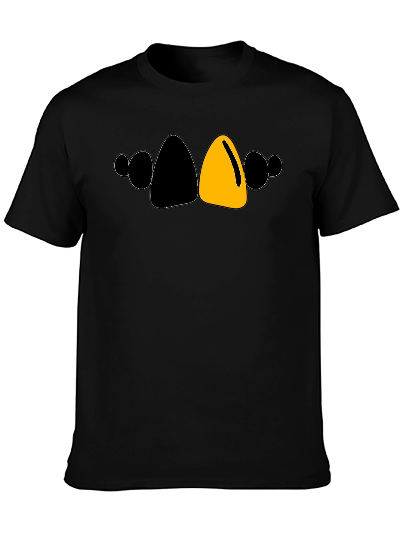 Bold Cartoon Character T-Shirt - Black