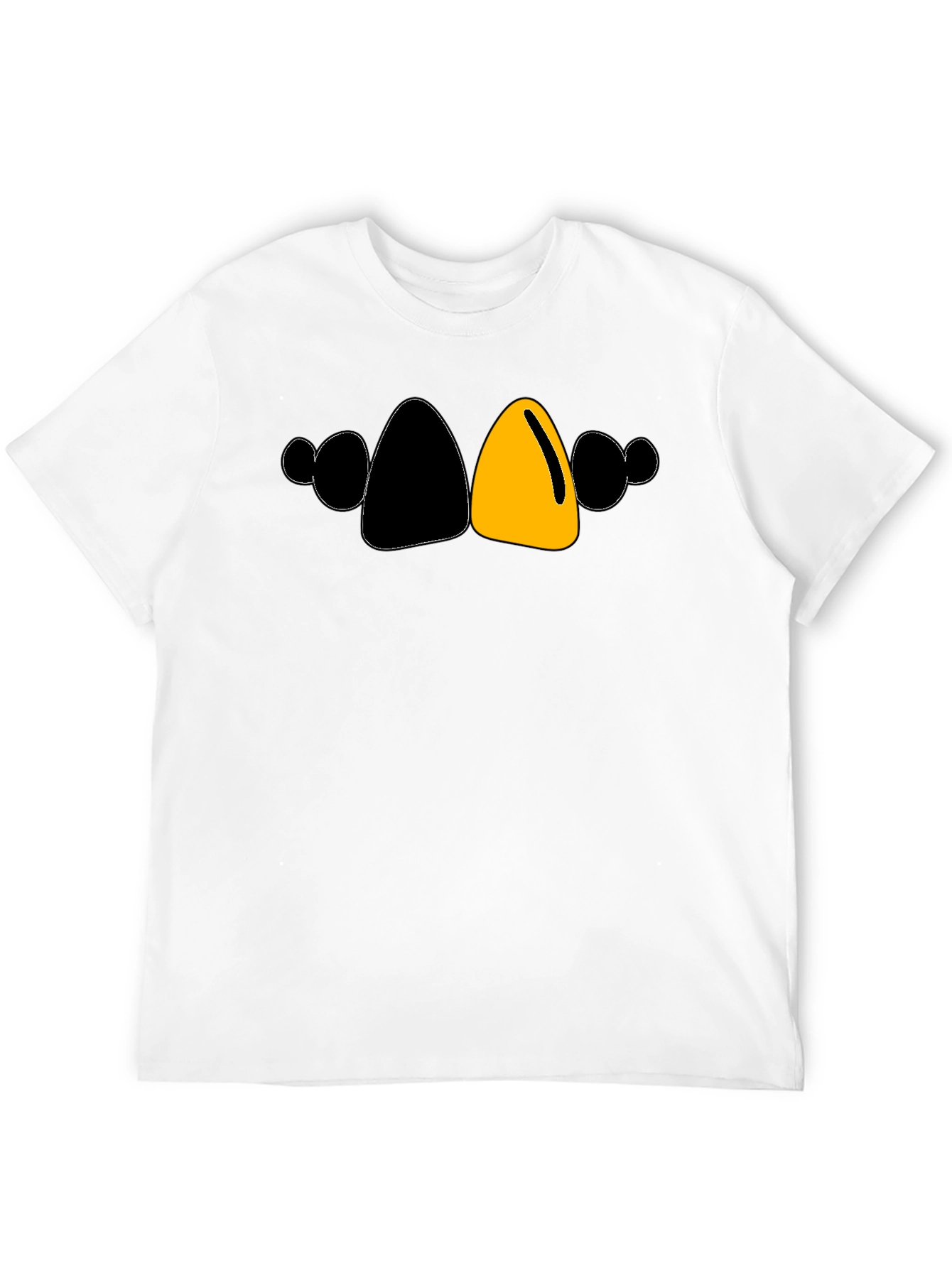 Bold Cartoon Character T-Shirt - Black