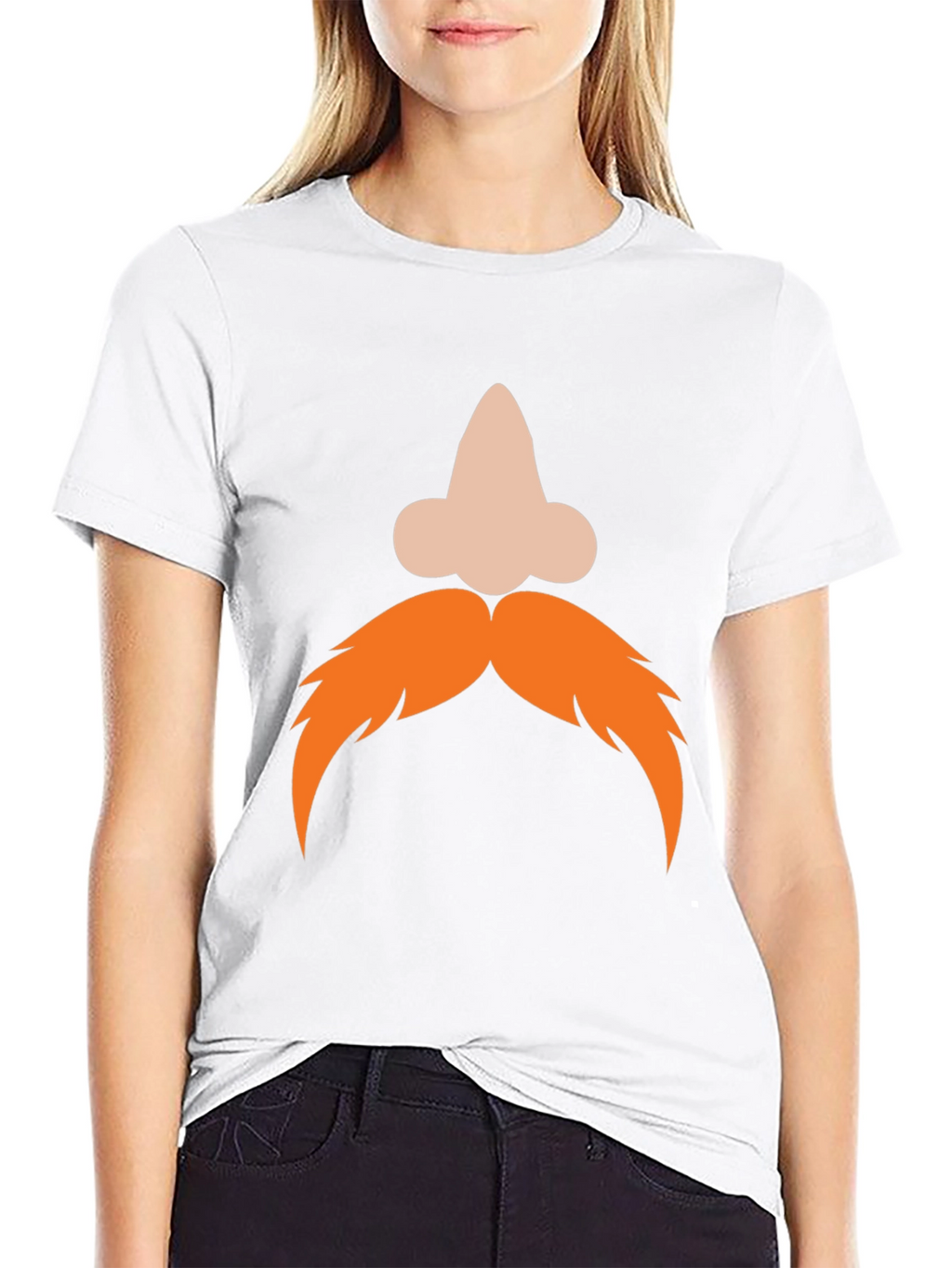 Funny Nose and Mustache Graphic Tee