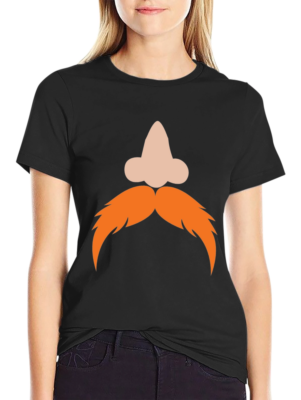 Funny Nose and Mustache Graphic Tee