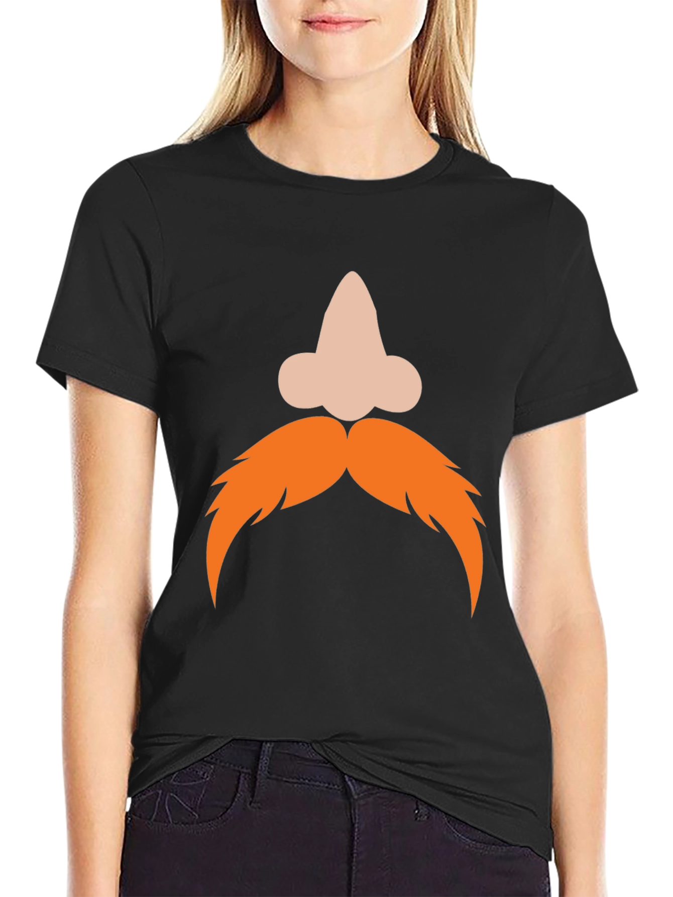 Funny Nose and Mustache Graphic Tee