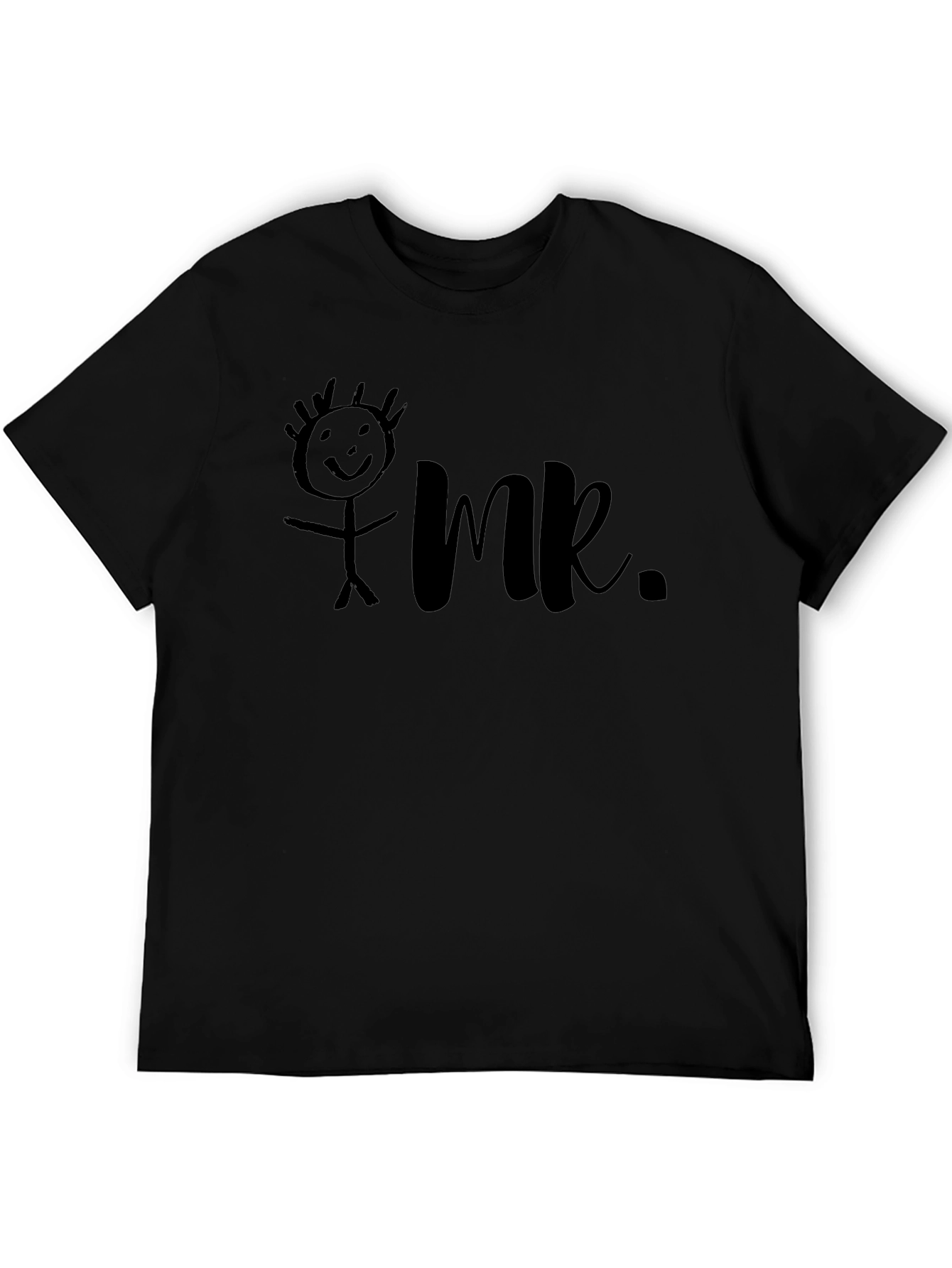 Mr. Stick Figure Graphic Tee - Black