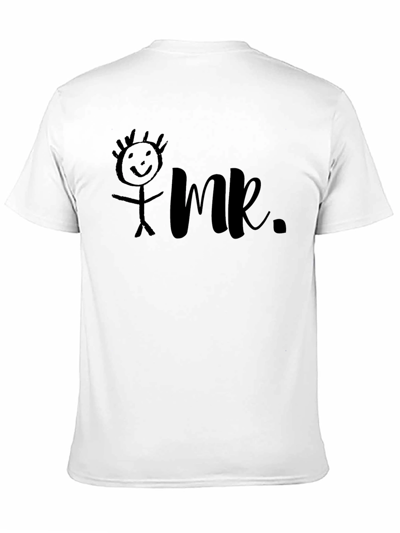 Mr. Stick Figure Graphic Tee - Black