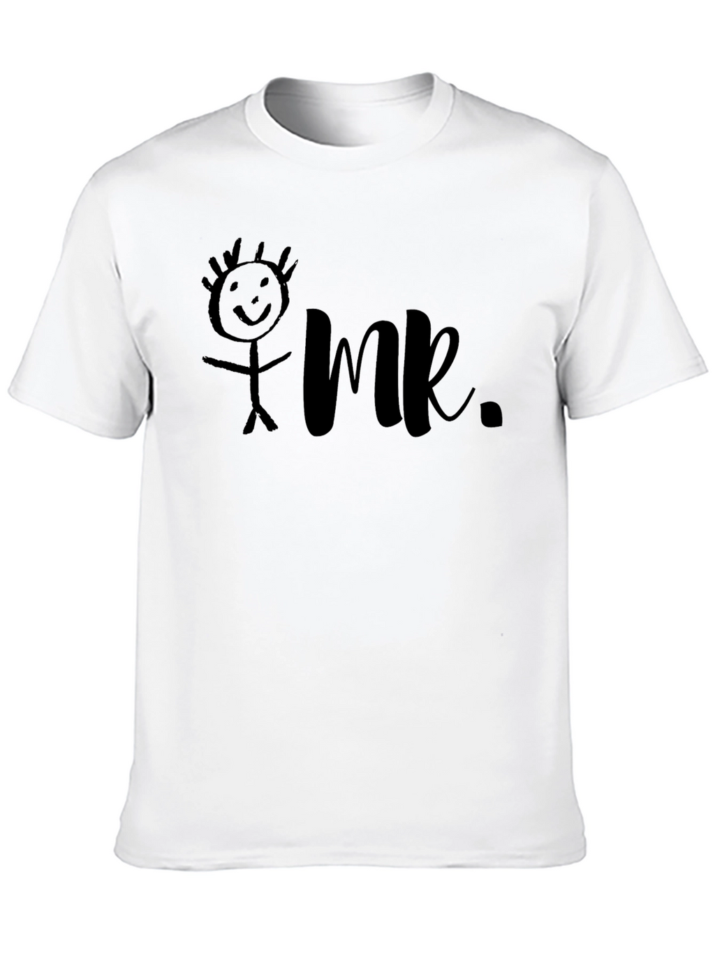 Mr. Stick Figure Graphic Tee - Black