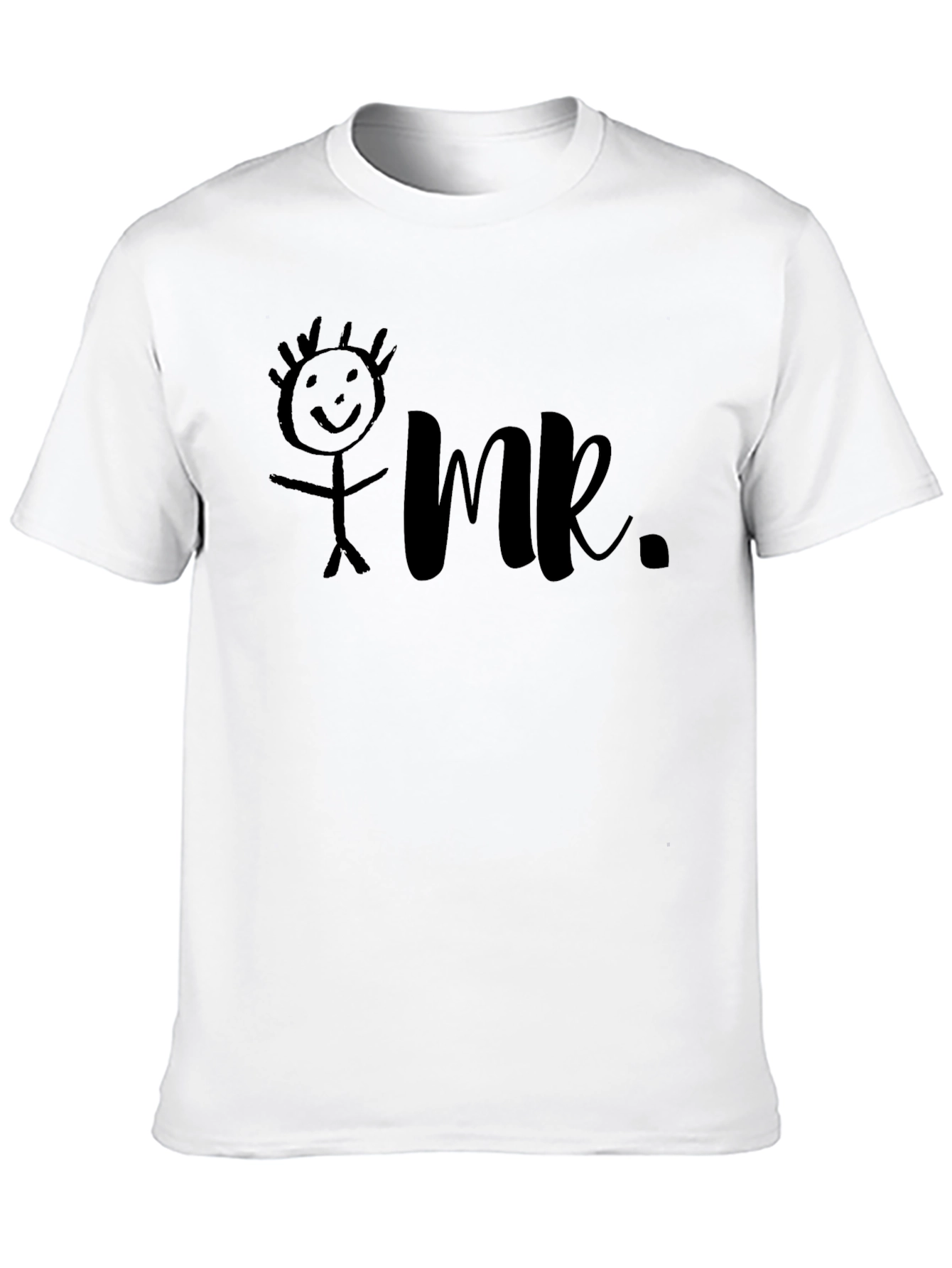 Mr. Stick Figure Graphic Tee - Black