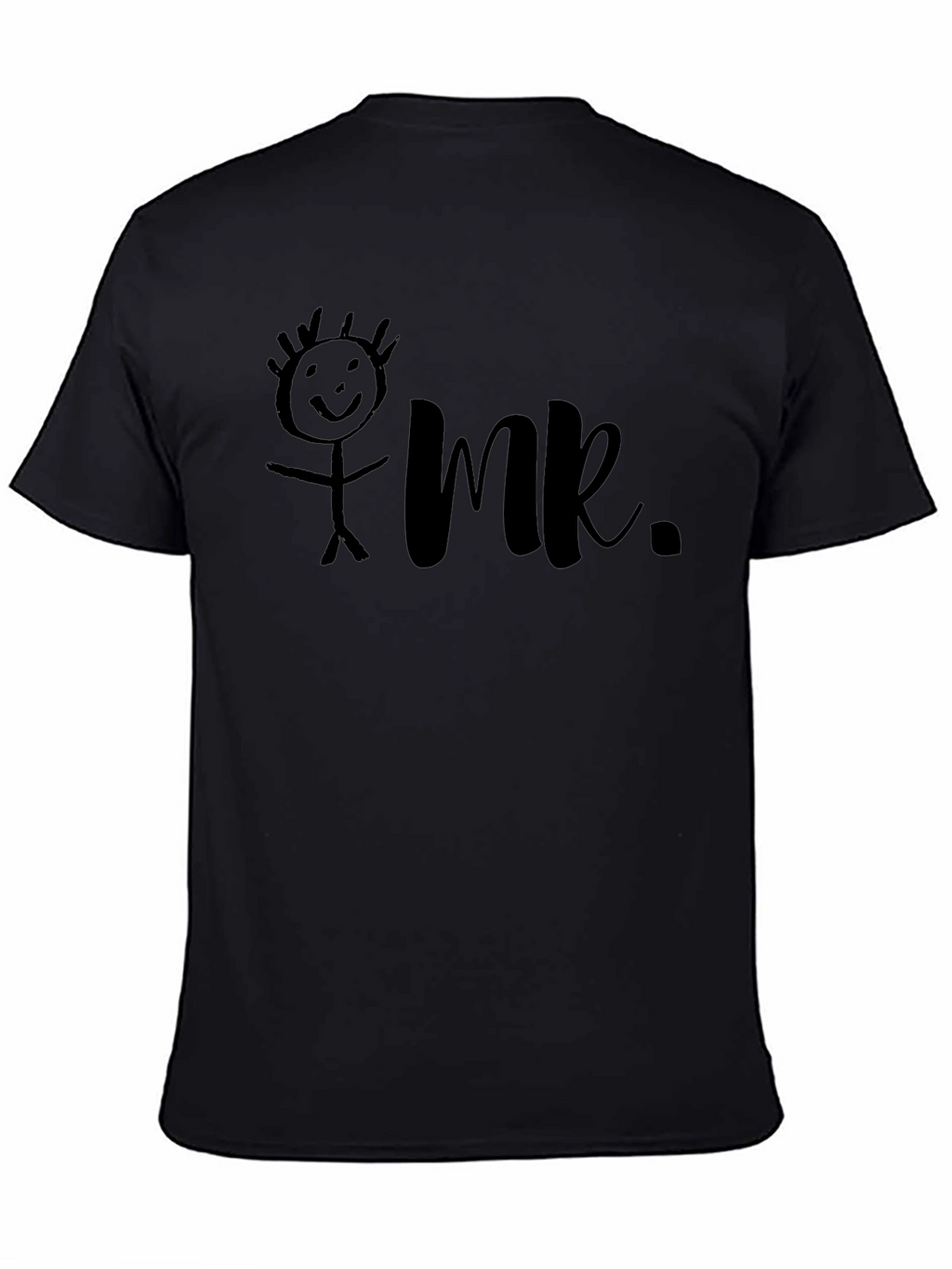 Mr. Stick Figure Graphic Tee - Black