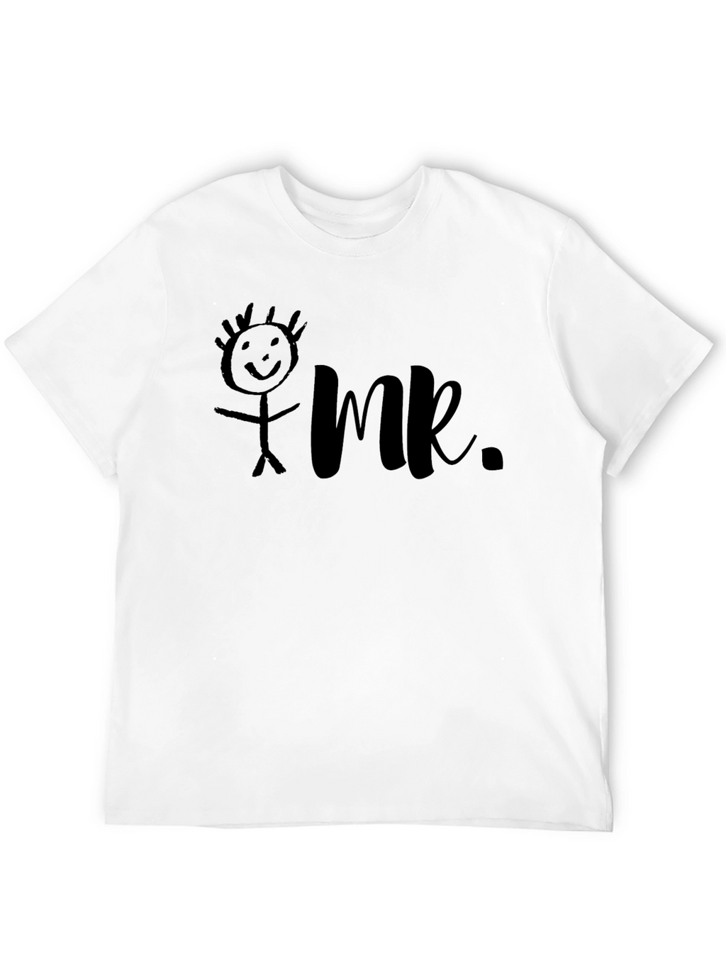 Mr. Stick Figure Graphic Tee - Black