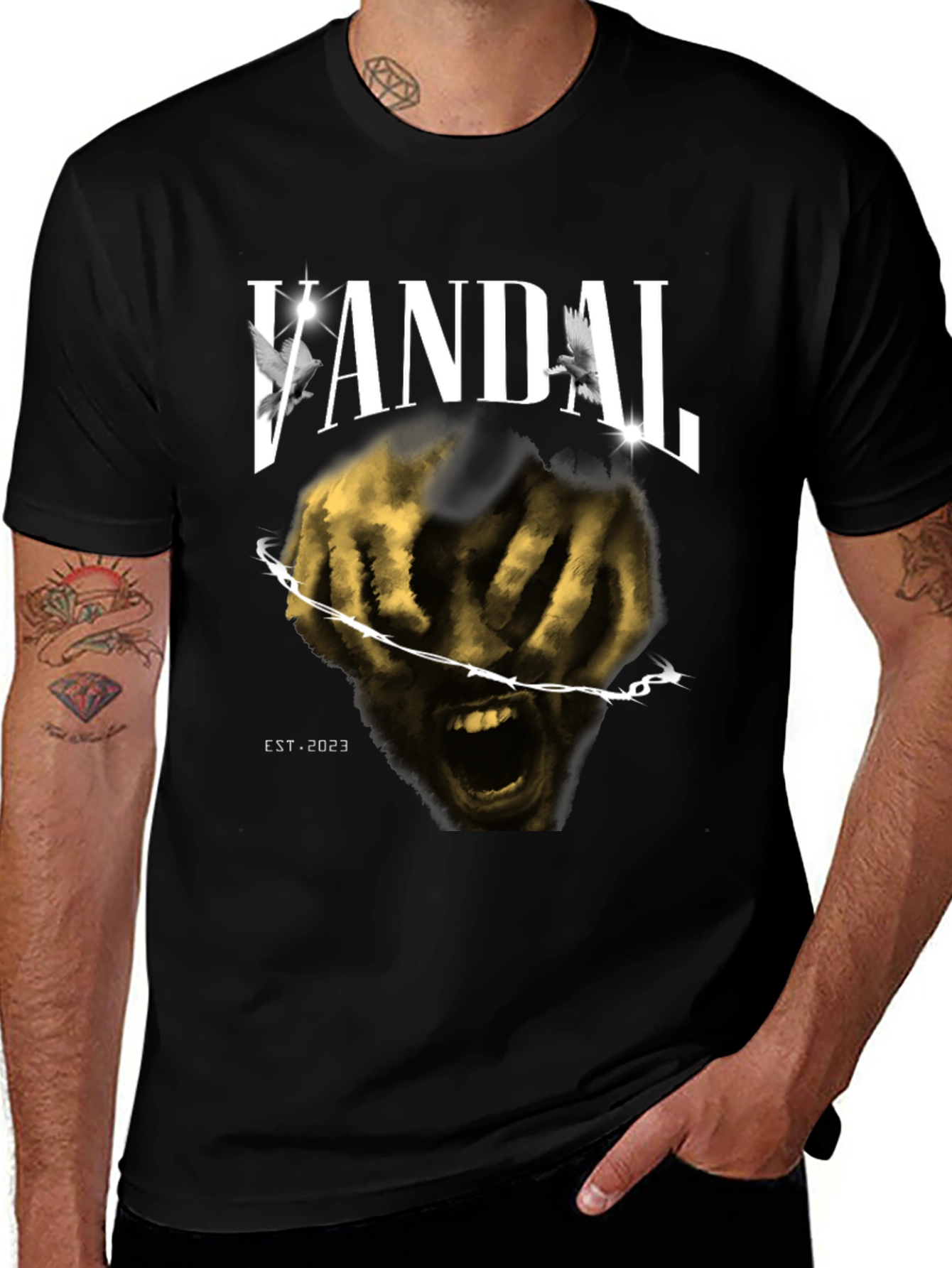 Vandal Graphic T-Shirt - Dark & Edgy Design