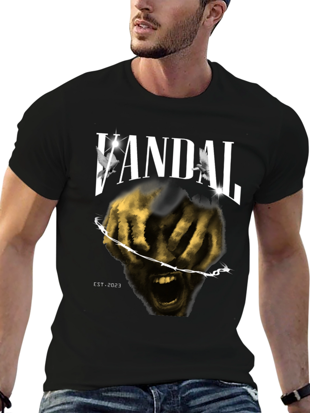 Vandal Graphic T-Shirt - Dark & Edgy Design