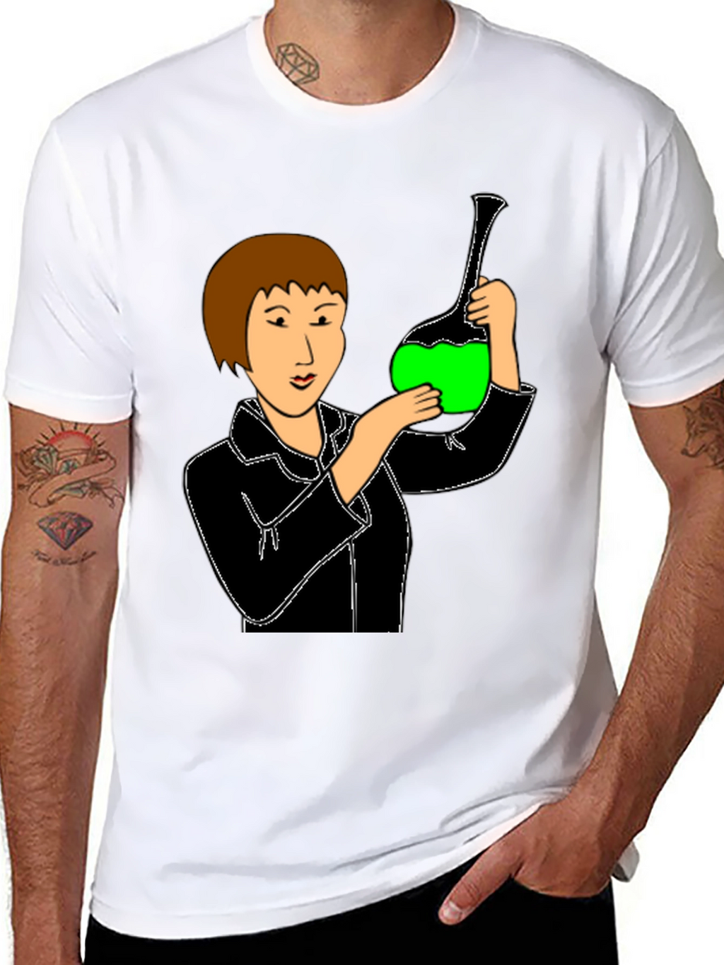 Scientist Graphic T-Shirt - Unisex Black Tee