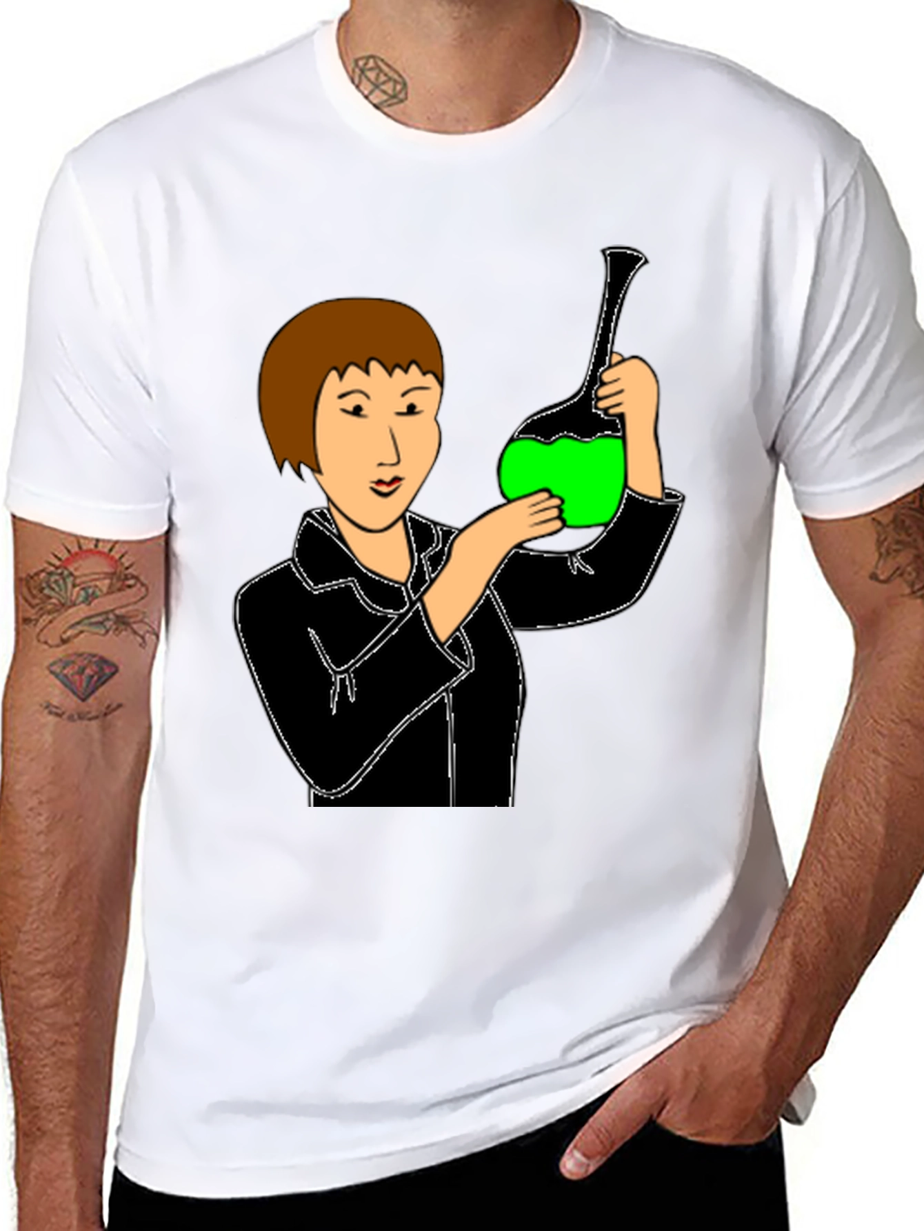 Scientist Graphic T-Shirt - Unisex Black Tee