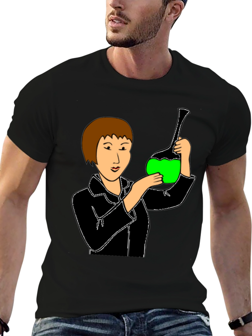 Scientist Graphic T-Shirt - Unisex Black Tee