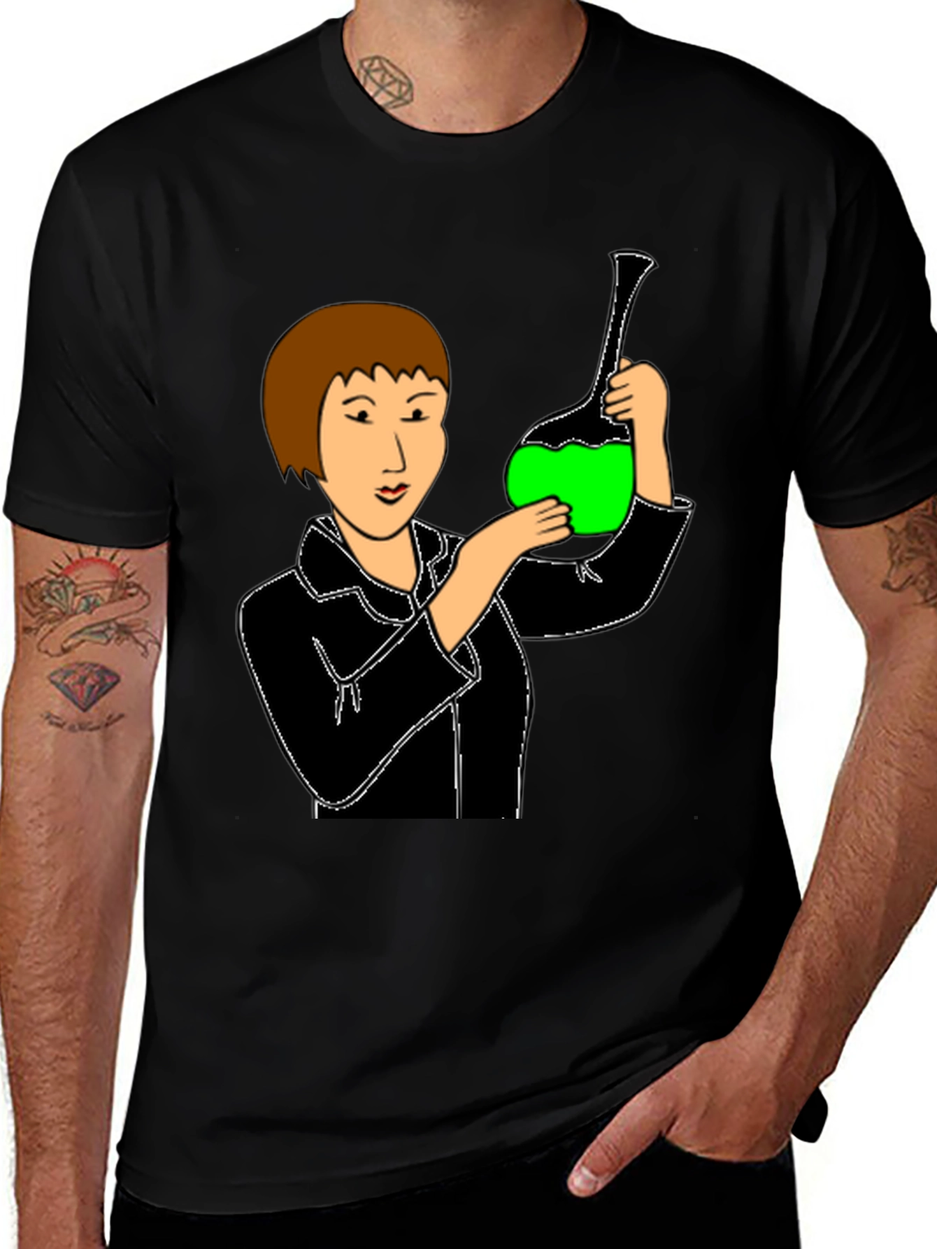 Scientist Graphic T-Shirt - Unisex Black Tee