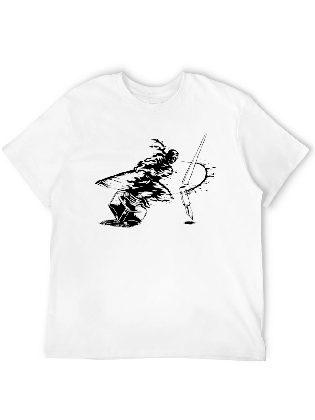 Ink Artist Graphic T-Shirt - Black Cotton Tee