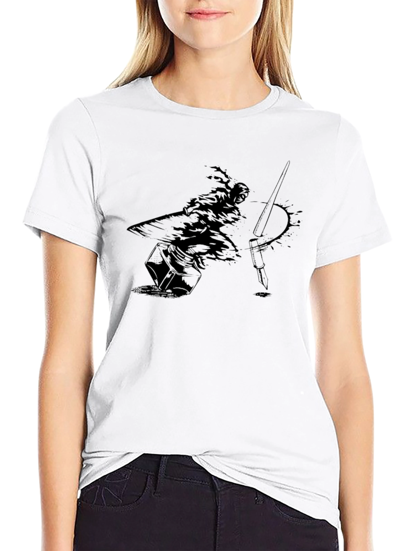 Ink Artist Graphic T-Shirt - Black Cotton Tee