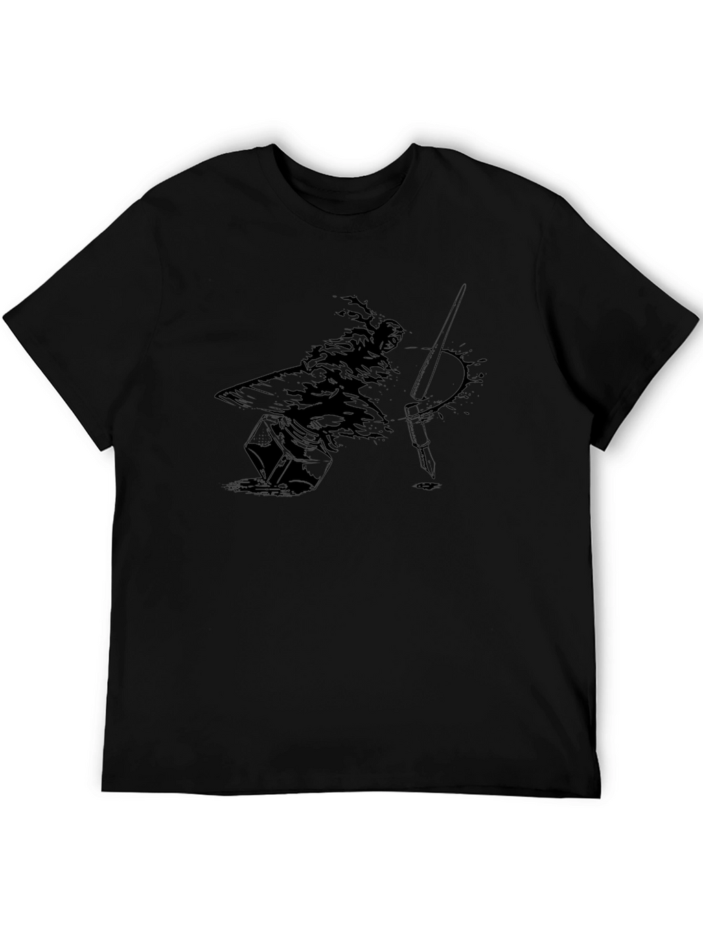Ink Artist Graphic T-Shirt - Black Cotton Tee