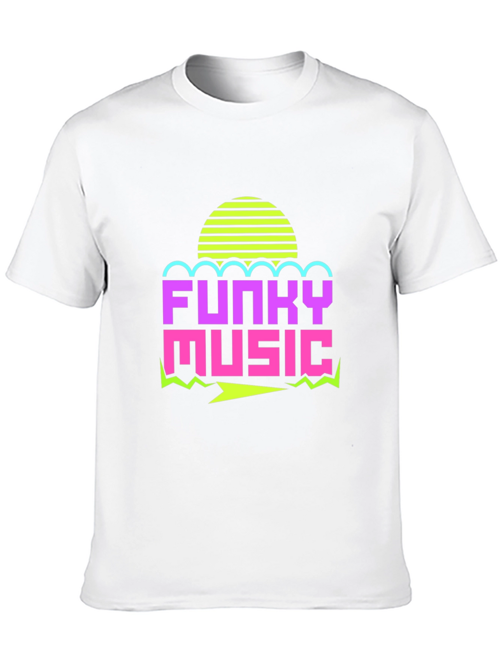 Funky Music Graphic Tee - Retro 80s Style T-Shirt