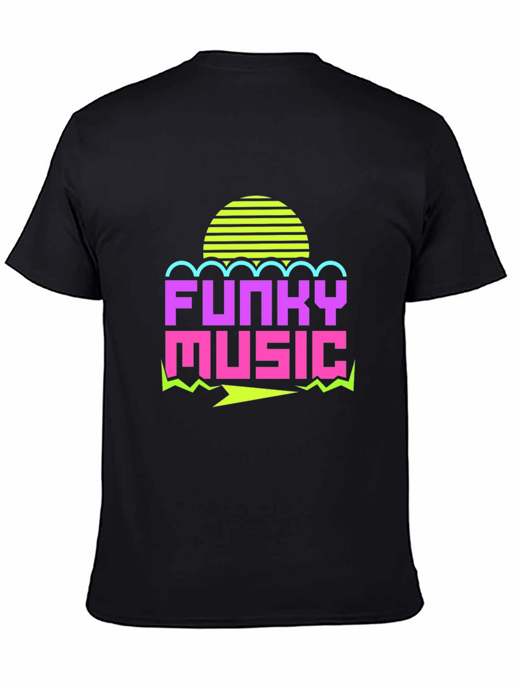 Funky Music Graphic Tee - Retro 80s Style T-Shirt