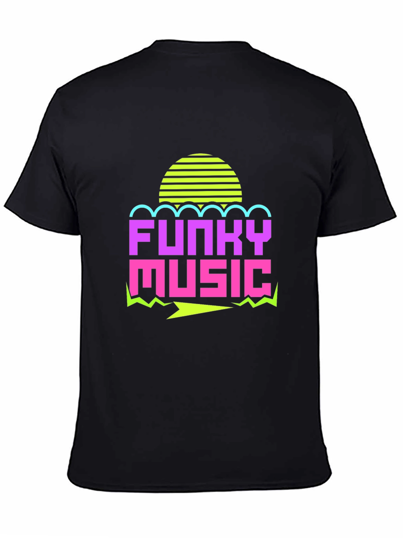 Funky Music Graphic Tee - Retro 80s Style T-Shirt