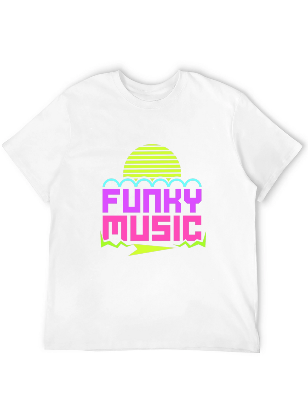 Funky Music Graphic Tee - Retro 80s Style T-Shirt