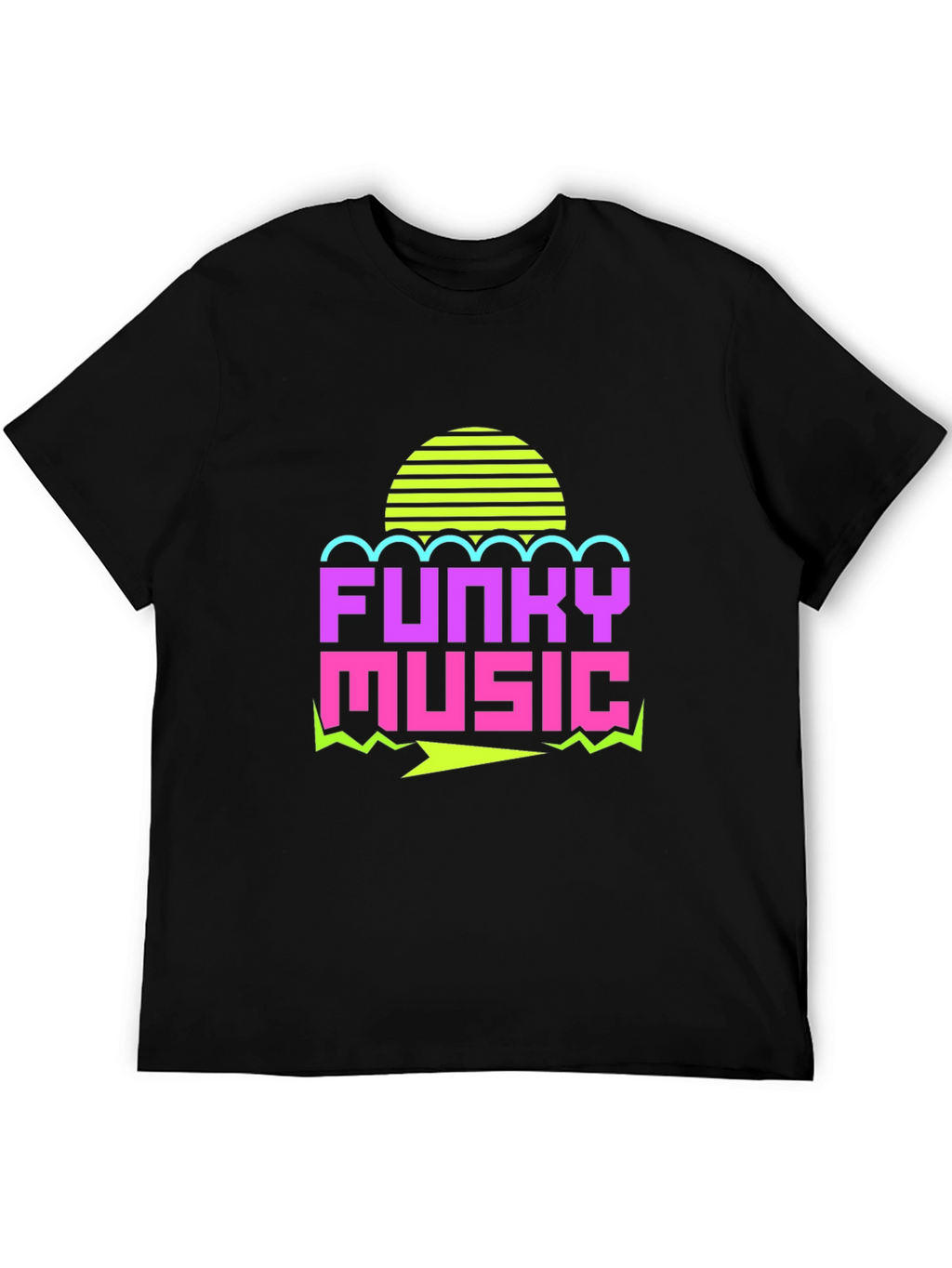 Funky Music Graphic Tee - Retro 80s Style T-Shirt