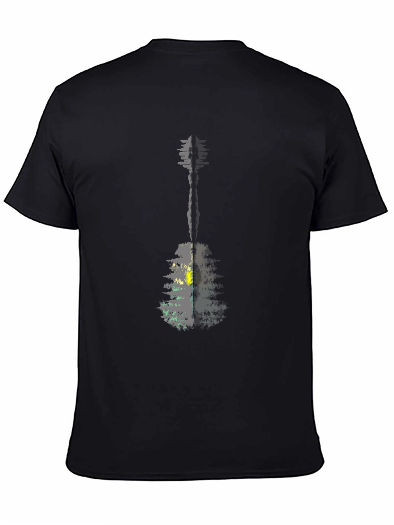 Guitar Nature T-Shirt - Mens Black Graphic Tee