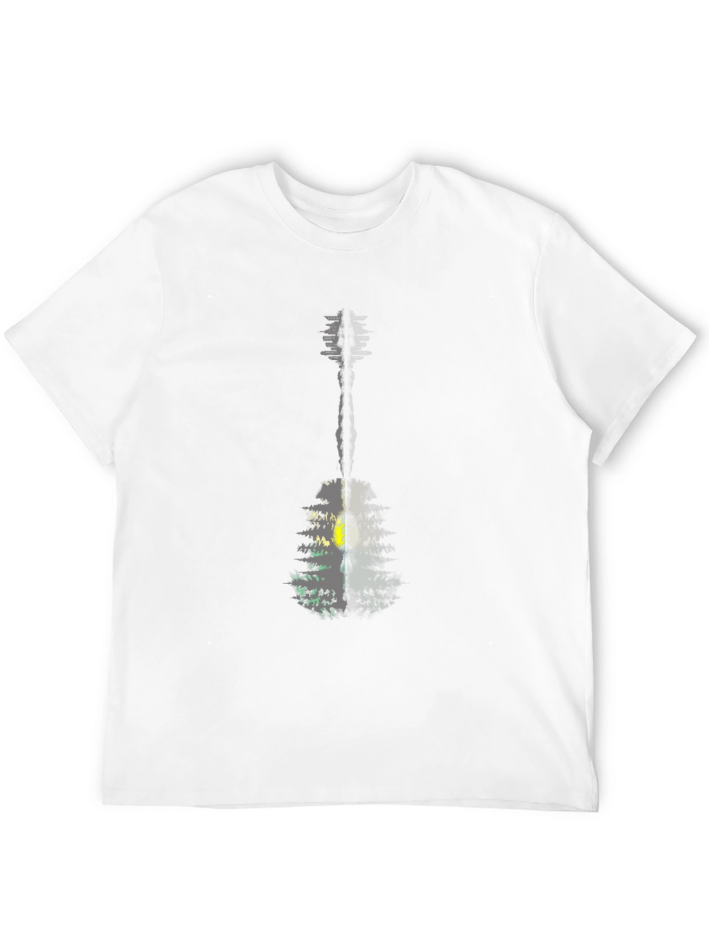Guitar Nature T-Shirt - Mens Black Graphic Tee