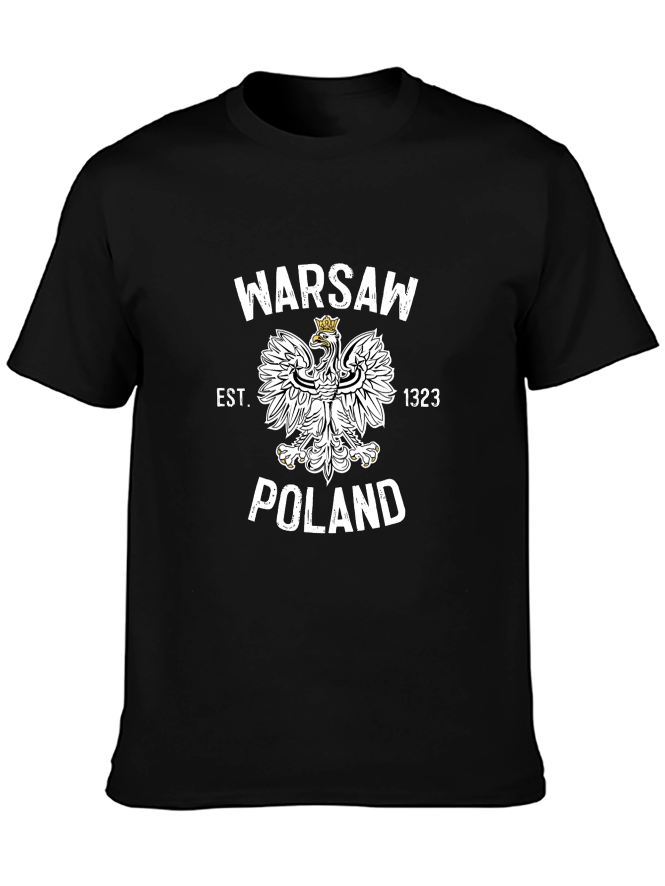 Warsaw Poland T-Shirt - Vintage Eagle Crest Design