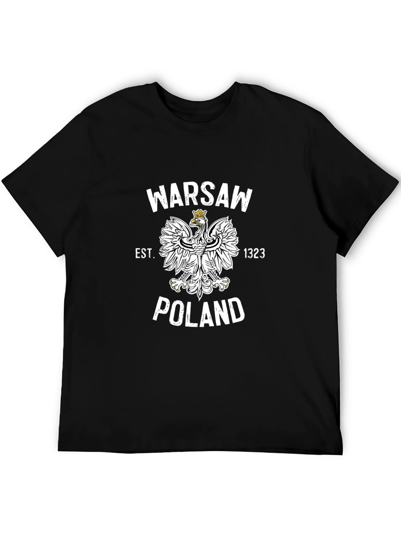 Warsaw Poland T-Shirt - Vintage Eagle Crest Design
