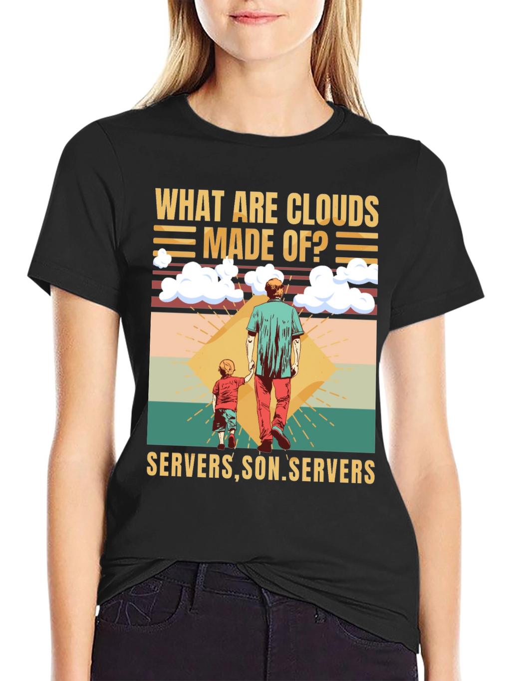 Clouds Made Of Servers T-Shirt