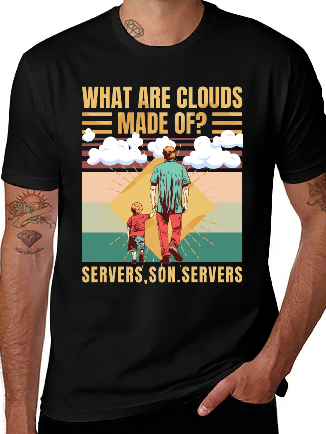 Clouds Made Of Servers T-Shirt