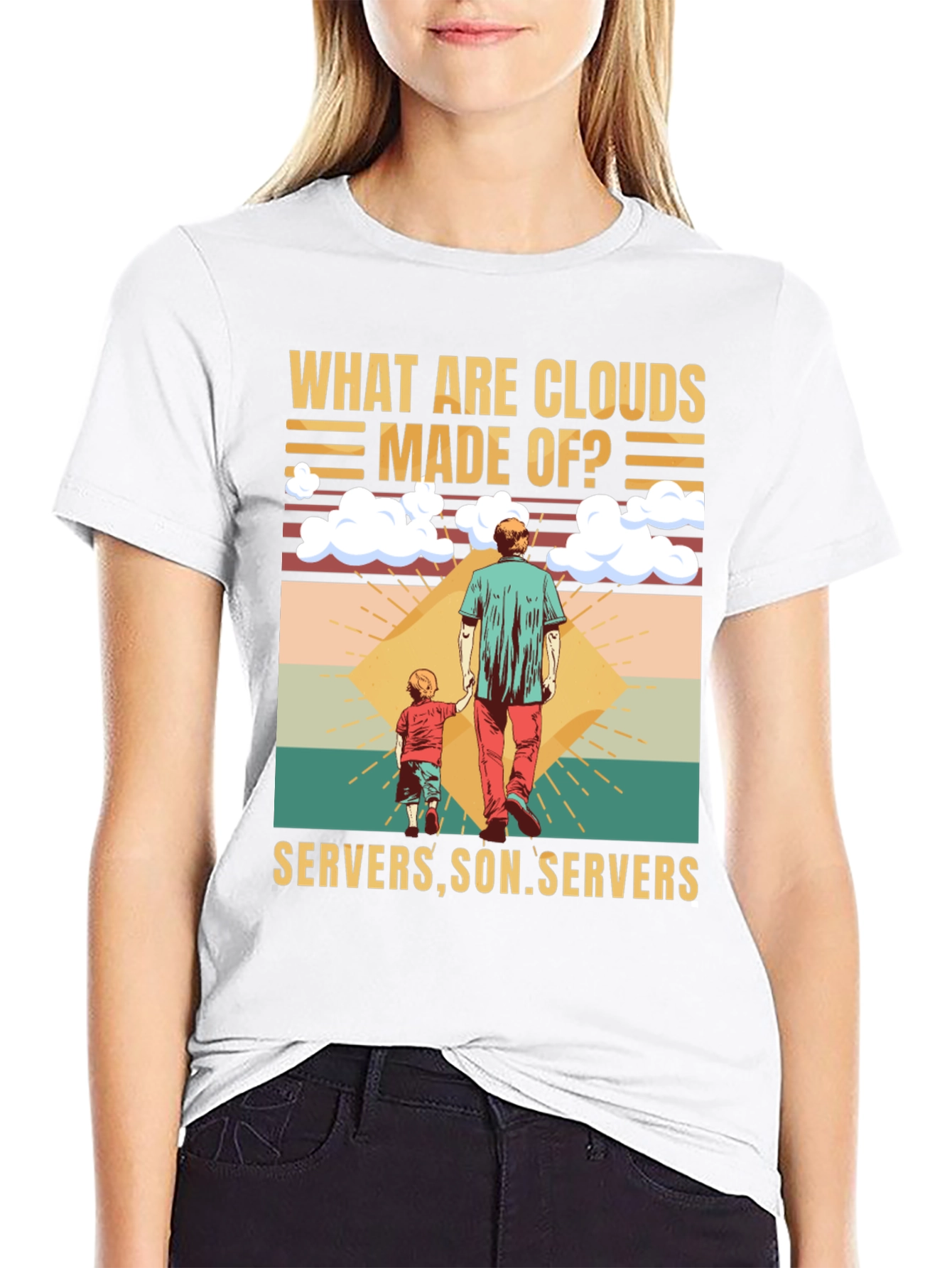 Clouds Made Of Servers T-Shirt