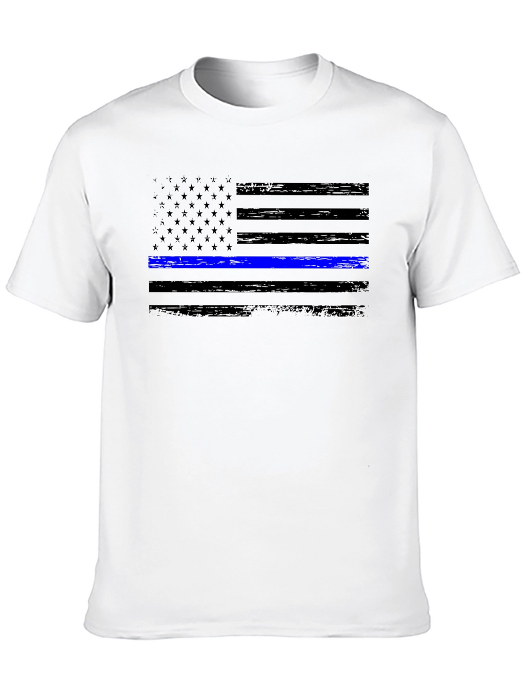 Thin Blue Line Flag Graphic Tee