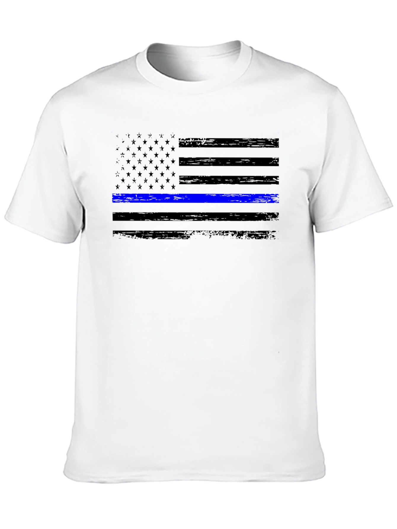 Thin Blue Line Flag Graphic Tee